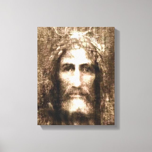 DAS HEILIGE GESICHT JESUS LEINWANDDRUCK (Vorderseite)