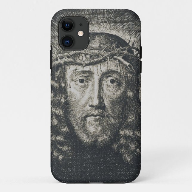 Das heilige Gesicht mit Dornen gekrönt Case-Mate iPhone Hülle (Rückseite)