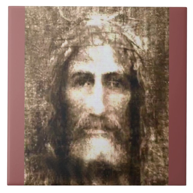 DAS HEILIGE GESICHT VON JESUS FLIESE (Vorderseite)