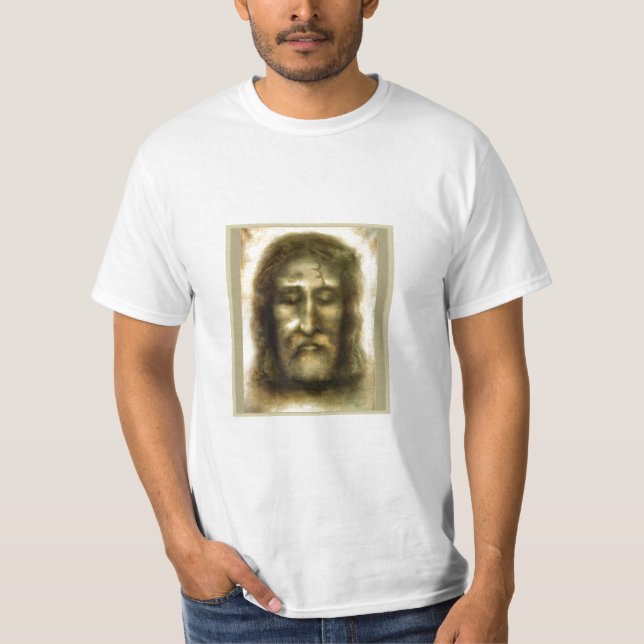Das heilige Gesicht von Jesus T-Shirt (Vorderseite)
