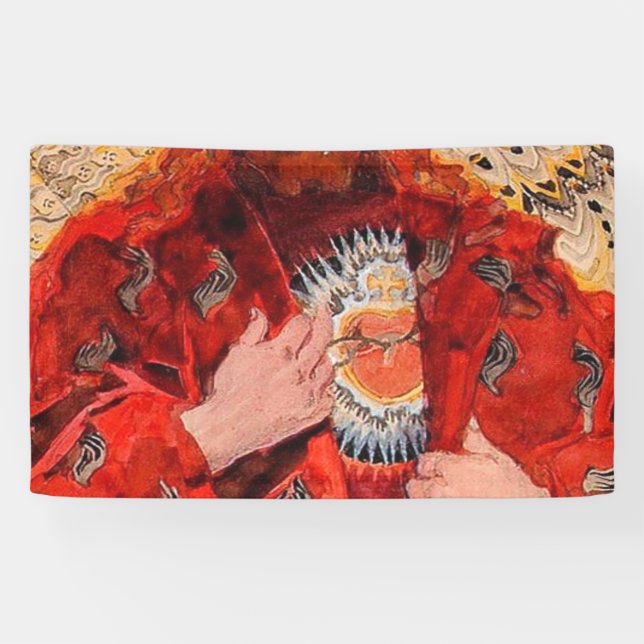 Das heilige Herz Jesu 1911 - Jozef Mehoffer Banner (Horizontal)