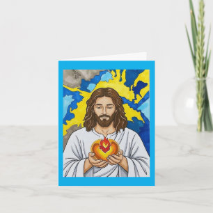 Das Heilige Herz Jesu Dankeskarte