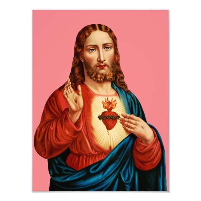 Das heilige Herz Jesu Fotodruck (Vorne)