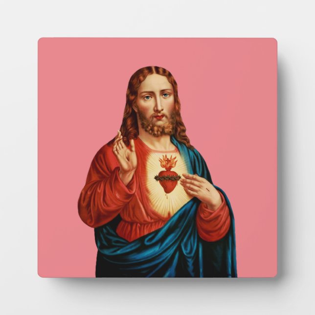 Das heilige Herz Jesu Fotoplatte (Vorderseite)