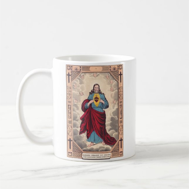 Das Heilige Herz Jesu Kaffeetasse (Links)