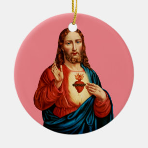 Das heilige Herz Jesu Keramik Ornament