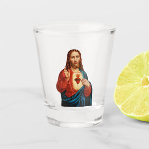 Das heilige Herz Jesu Schnapsglas