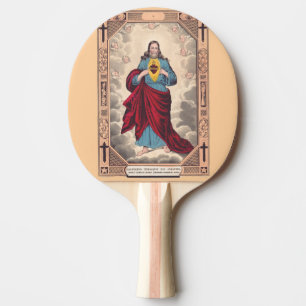 Das Heilige Herz Jesu Tischtennis Schläger