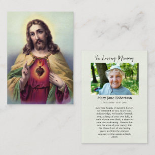 Das Heilige Herz Jesu Trauergebet Karte