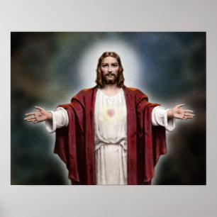 Das heilige Herz von Jesus Poster