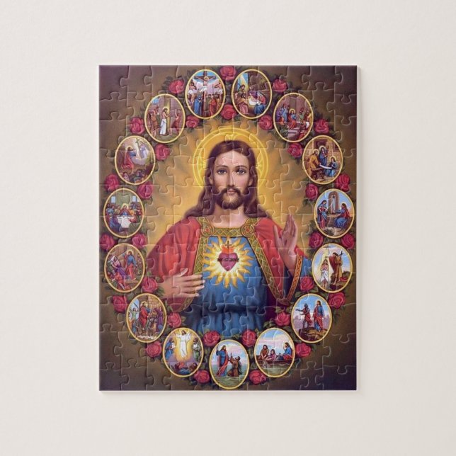 Das heilige Herz von Jesus Puzzle (Vertikal)