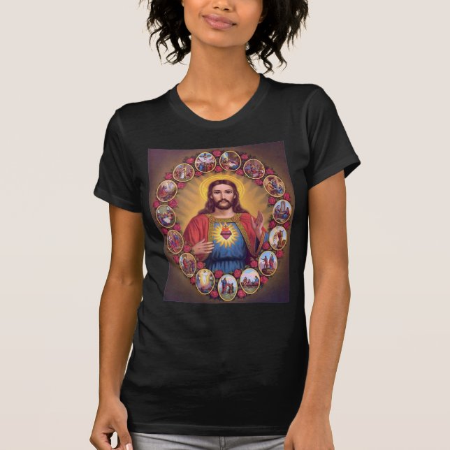 Das heilige Herz von Jesus T-Shirt (Vorderseite)