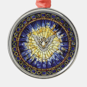 Das Heiliger Geist Silbernes Ornament