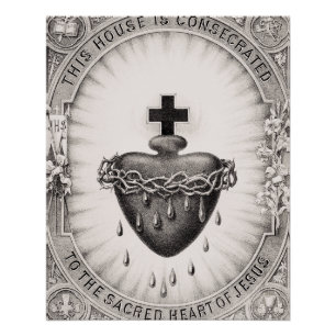Das heiligste Herz Jesu Christi Poster
