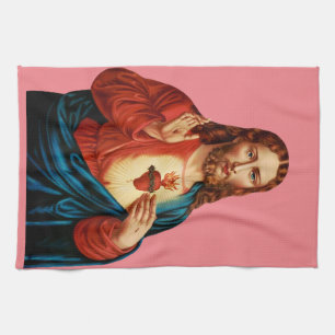 Das Heiligste Herz Jesu Geschirrtuch