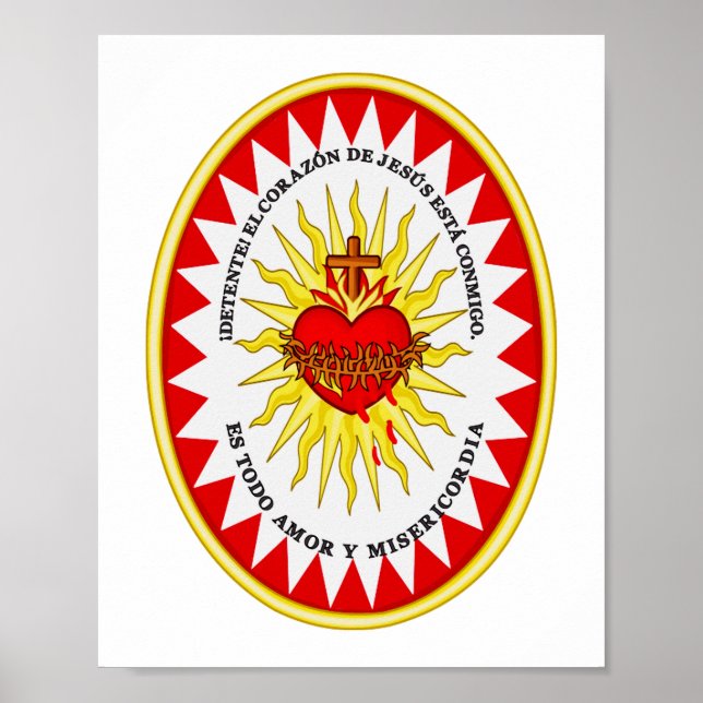 Das heiligste Herz Jesu Poster (Vorne)