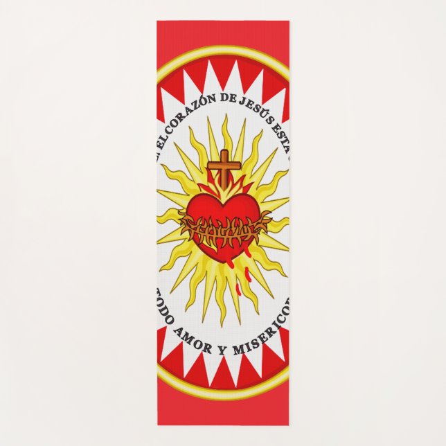 Das heiligste Herz Jesu Yogamatte (Vorderseite)