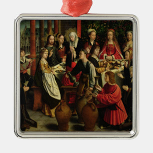 Das Heirat-Fest bei Cana, c.1500-03 Ornament Aus Metall