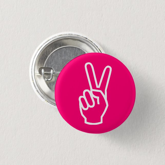 Das heiß rosa Handzeichen der modernen Grafik Button (Vorne & Hinten)