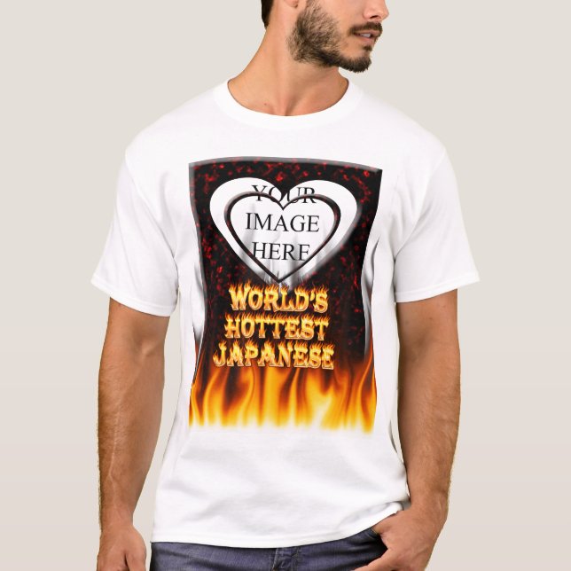 Das heißestes japanisches Feuer der Welt und T-Shirt (Vorderseite)