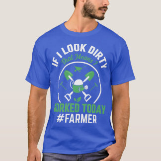 Das heißt, ich arbeite heute Funny Farm Bauer Trac T-Shirt