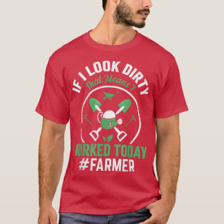 Das heißt, ich arbeite heute Funny Farm Bauer Trac T-Shirt