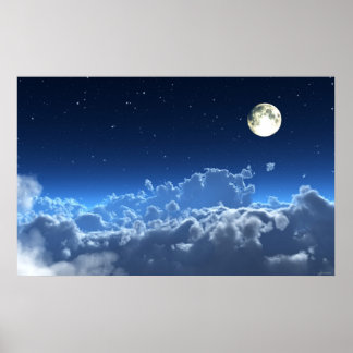 Das helle Mondlicht-Poster Poster