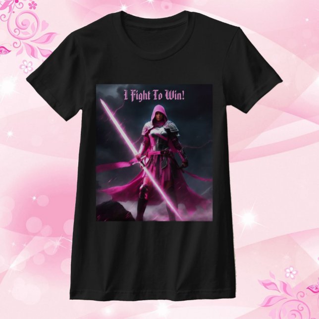 Das helle Schwert des rosa Ribbon personalisieren  T-Shirt (Von Creator hochgeladen)