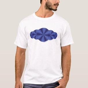 Das helle Shirt der optische Illusions-blauen