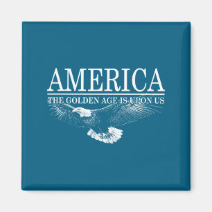 Das Hemd Amerika Goldenes Zeitalter Auf Uns Magnet