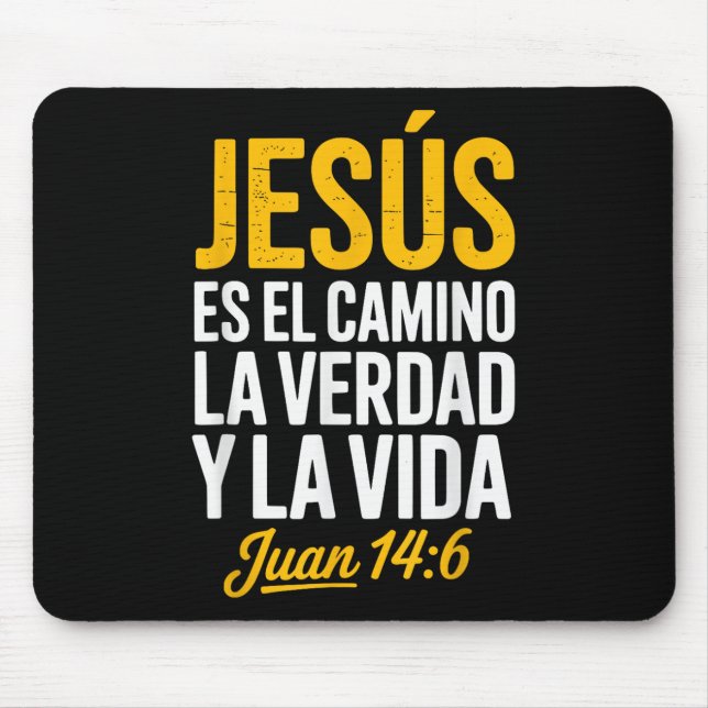Das Hemd Jesu auf Spanisch Christliches Spanisch  Mousepad (Vorne)