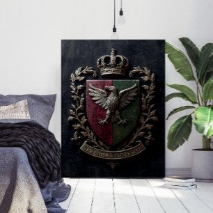 Das Heraldische Wappen Chateaucore Viktorianisch M Poster