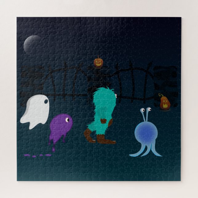 Das herausfordernde Rätsel "Monster Walk" Puzzle (Horizontal)