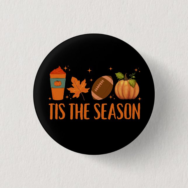 Das HerbstHalloween der Saison Button (Vorderseite)