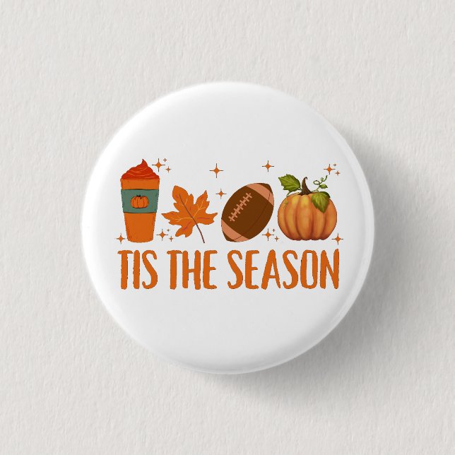 Das HerbstHalloween der Saison Button (Vorderseite)
