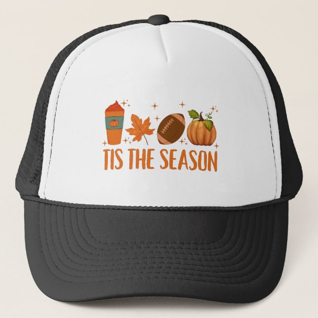 Das HerbstHalloween der Saison Truckerkappe (Vorderseite)