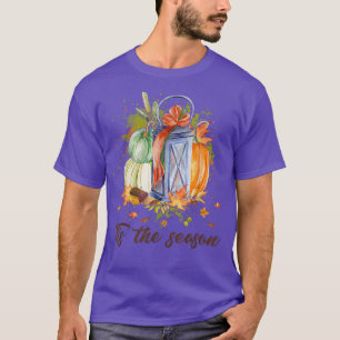 Das Herbstkürbis der Saison Niedliche Herbstlaub W T-Shirt