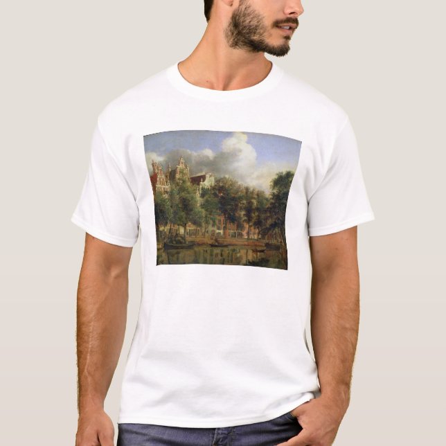 Das Herengracht, Amsterdam (Öl auf Platte) T-Shirt (Vorderseite)