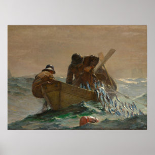 Das Hering-Netz, Winslow Homer Poster