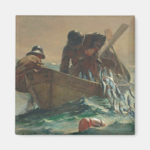 Das Heringnetz, 1885 (Öl auf Leinwand) Magnet