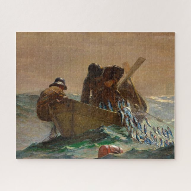 Das Heringsnetz von Winslow Homer Puzzle (Horizontal)