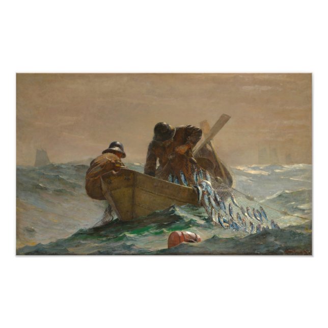 Das Heringsnetz, Winslow Homer Fotodruck (Vorne)