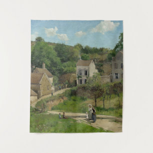 Das Hermitage bei Pontoise Camille Pissarro Wandteppich