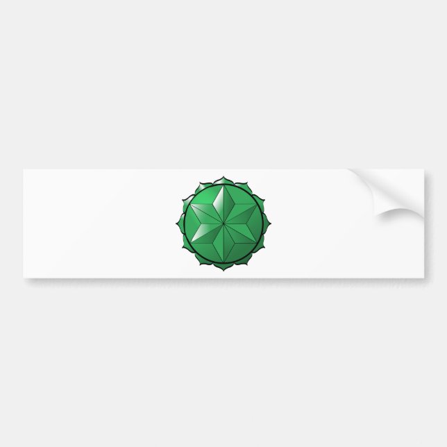 Das Herz Chakra Autoaufkleber (Vorne)