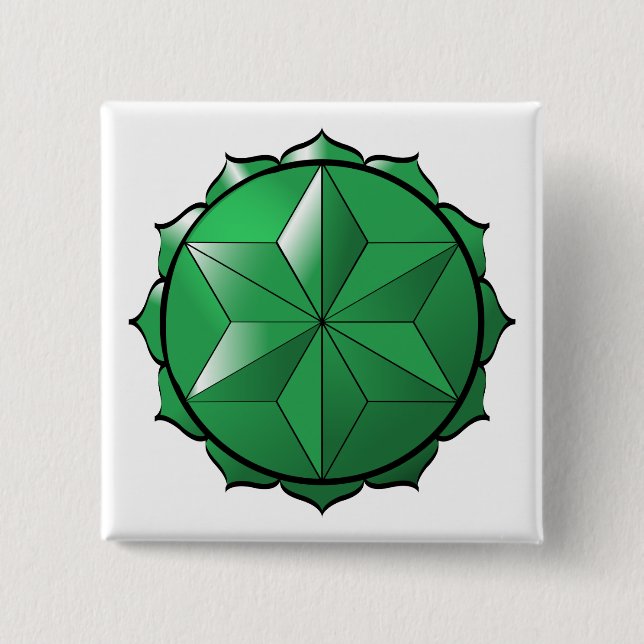 Das Herz Chakra Button (Vorderseite)
