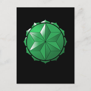 Das Herz Chakra Postkarte