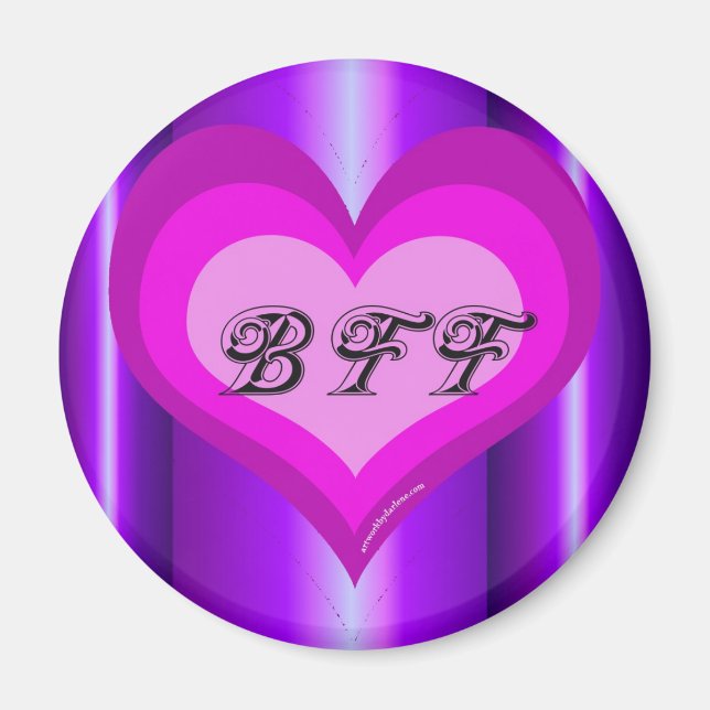 Das Herz der besten Freundschaft Magnet (Vorne)