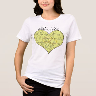 Das Herz der Braut Tri-Blend Shirt