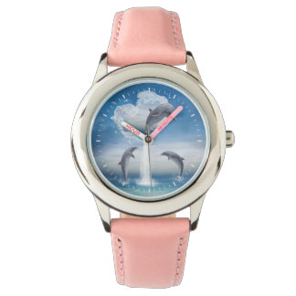 Das Herz der Delphine Armbanduhr