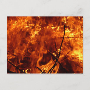 Das Herz der Feuerpostkarte Postkarte